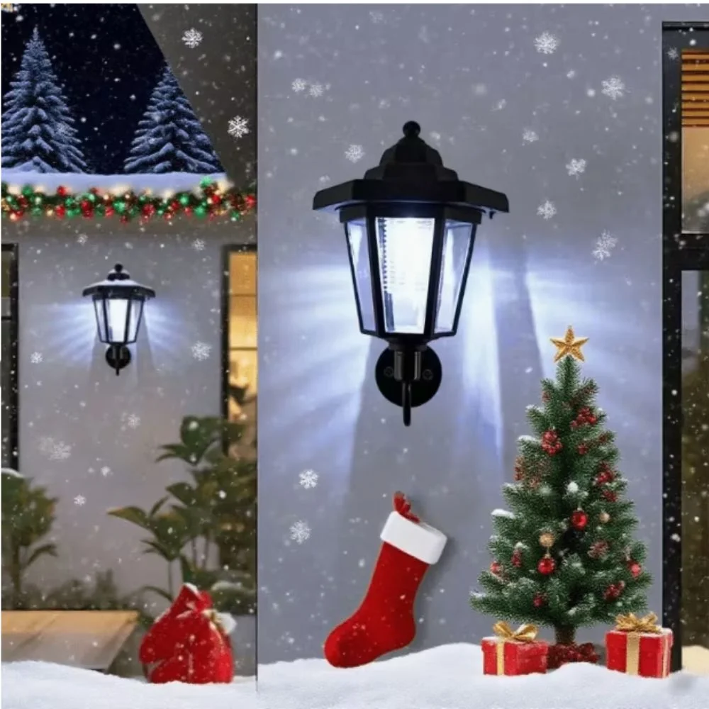 Waterproof Solar Wall Light Solar Energy Outdoor Rated Hexagonal Wall Light Decorative Design IP65 Solar Powered Light