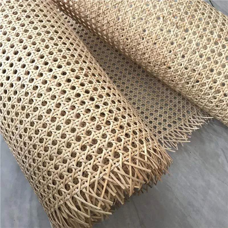 Natural Rattan Roll Home Furniture Decorative Indonesian Cane Webbing Material For Table Chair Cabinet Ceiling Screen Repair