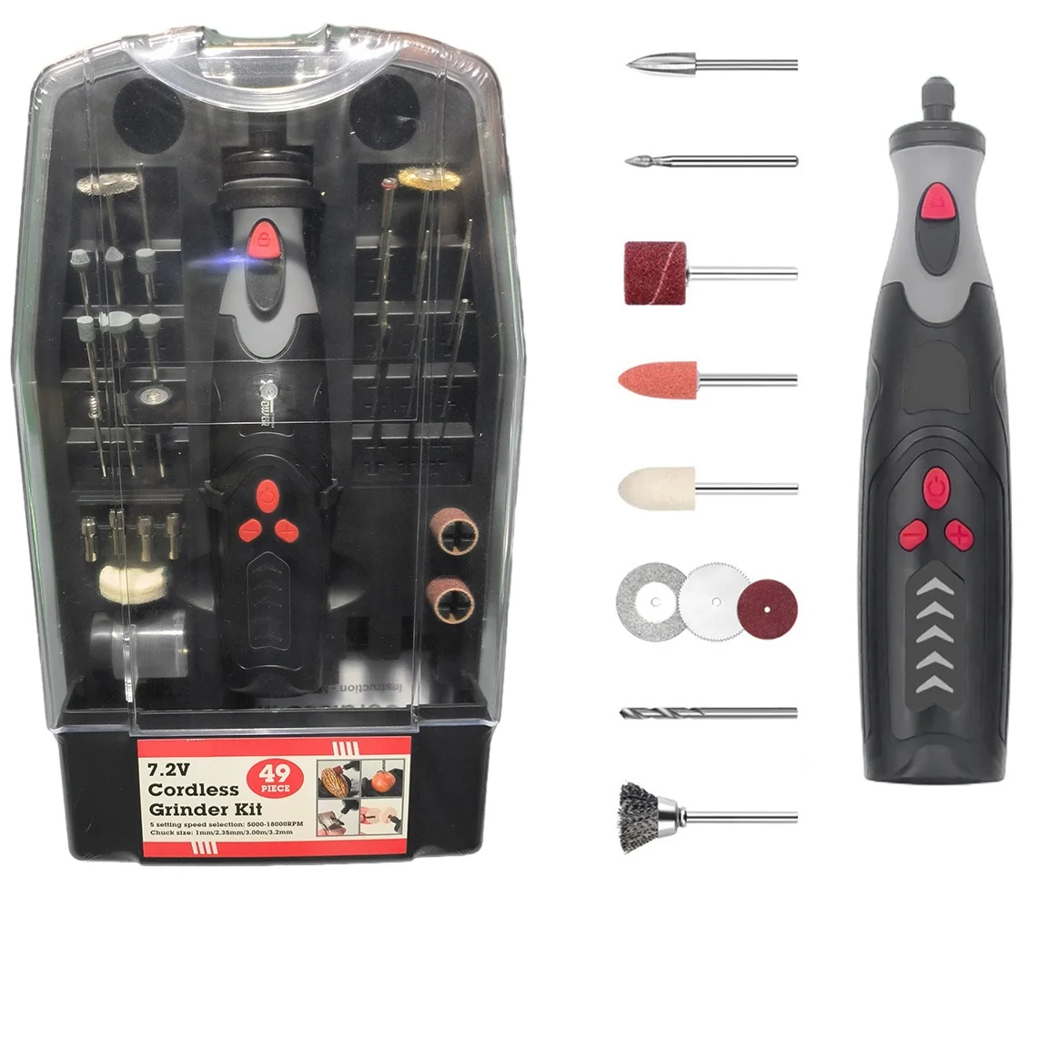 Drill Grinding Machine 5 Speed Carving Accessories Cordless Electric Engraving Grinder Rechargeable Rotary Tool