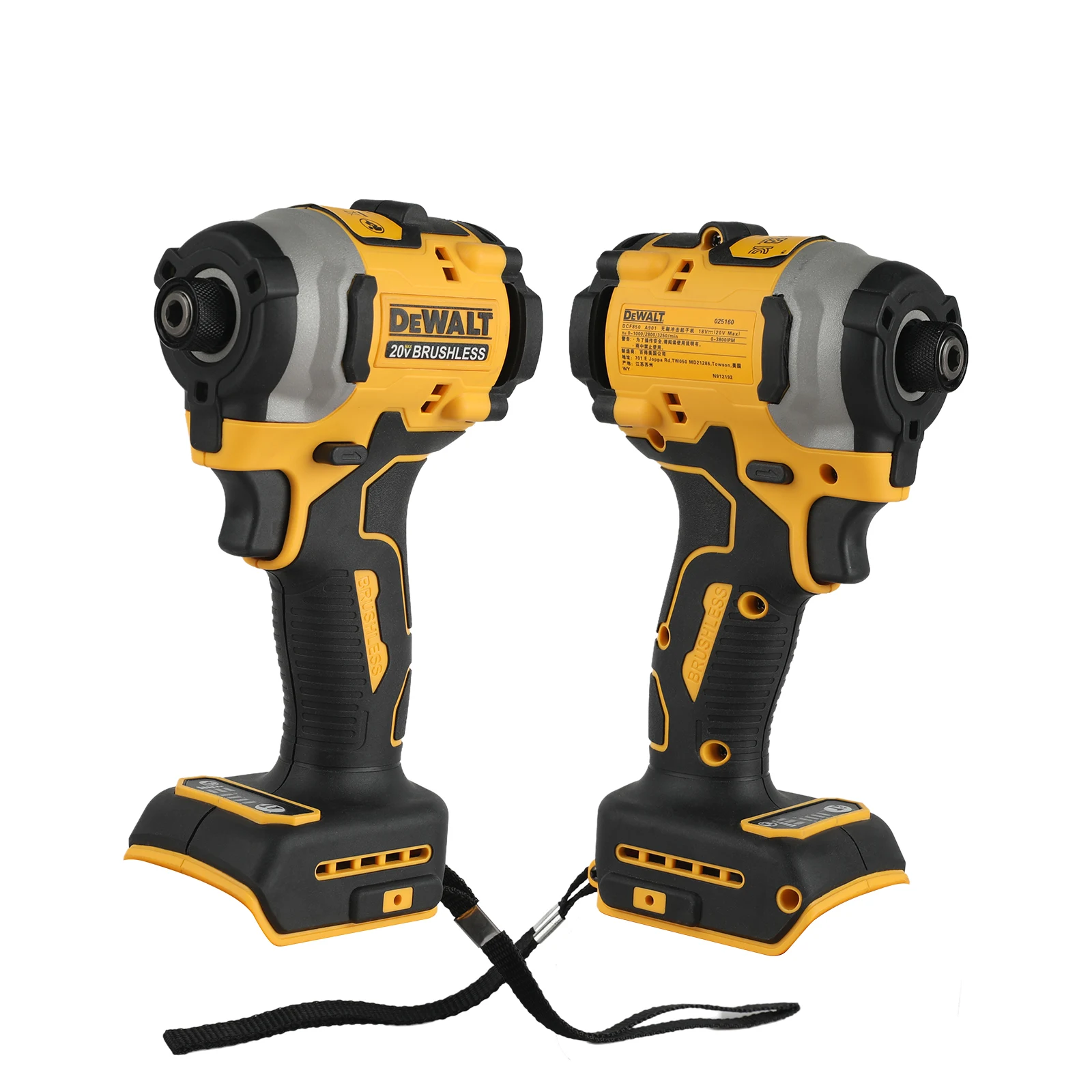 

DEWALT DCF850 Impact Driver Electric Driver 20V Lithium Battery Brushless battery screwdrivers High Torque tools No battery