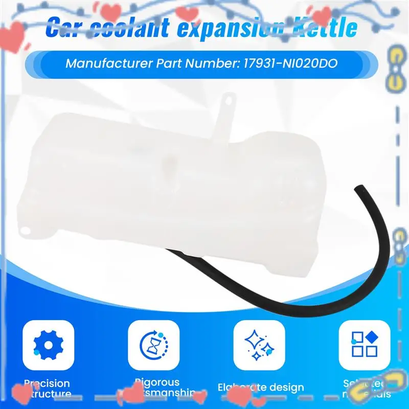 

Car Coolant Radiator Expansion Kettle Overflow Bottle For Nissan Patrol GQ 88-97 Ford Maverick 88-94 17931-NI020DO