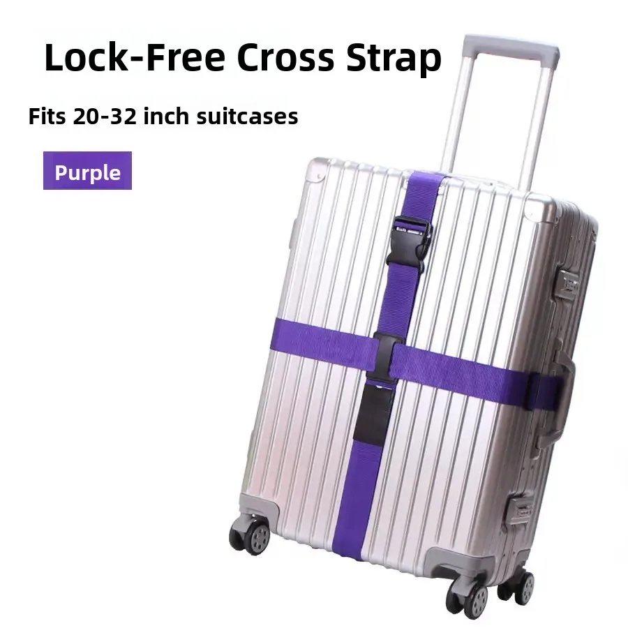Children's Luggage Strap Cross One-Word Packing Bag Multifunctional Bag Fixation Password Lock Carry-On Bag Fastener