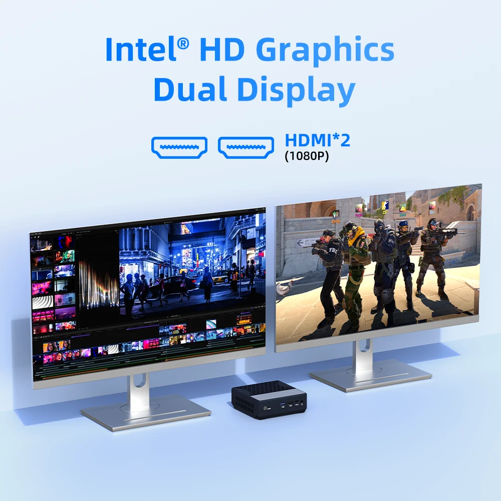 ZXIPC МИНИ-ПК Zen+ Pocket Intel ®   Bay Trail N2940 Двойной дисплей Intel ®   HD Graphics 1G LAN WIFI5 BT 4.2 DDR3 NUC