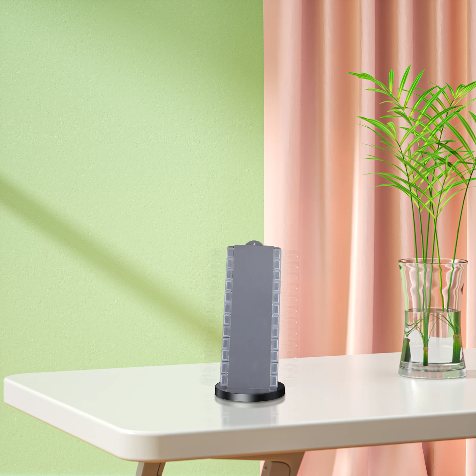 Espositore per manicure premium per carte per unghie da 2 pezzi per la decorazione del negozio del salone Carta per esposizione di colori per unghie multicolori