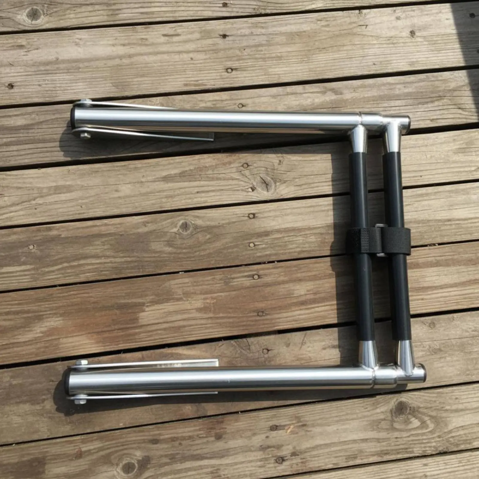 2-Step Boat Ladder Corrosion Resistant Stainless Steel Boat Ladder Watercraft Accessory Easy to Install Compact for Yacht, Deck - view 4