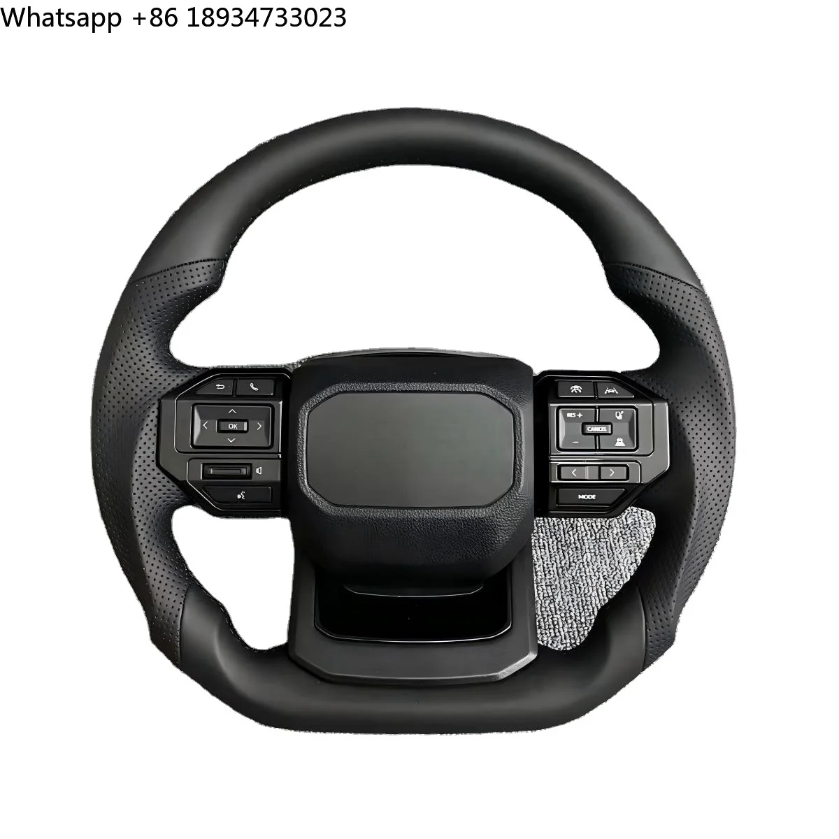 

Luxury Leather Modified Car Steering Wheel 3 Spokes Fits for Prado Land Cruiser Hilux & Fortuner-in Stock Discount
