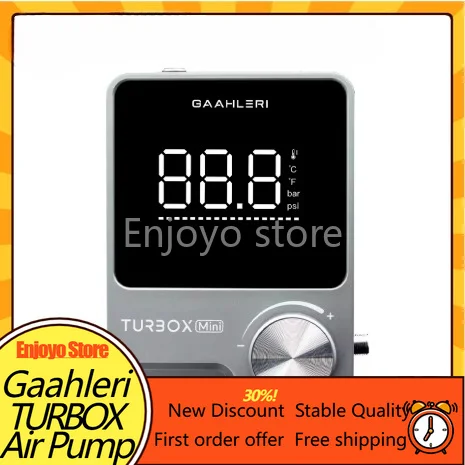 Gaahleri TURBOX Mini Air Compressor 18L/Min Max 48PSI Digital Display Pressure Adjustable Quiet Air Pump for Airbrush Spraying