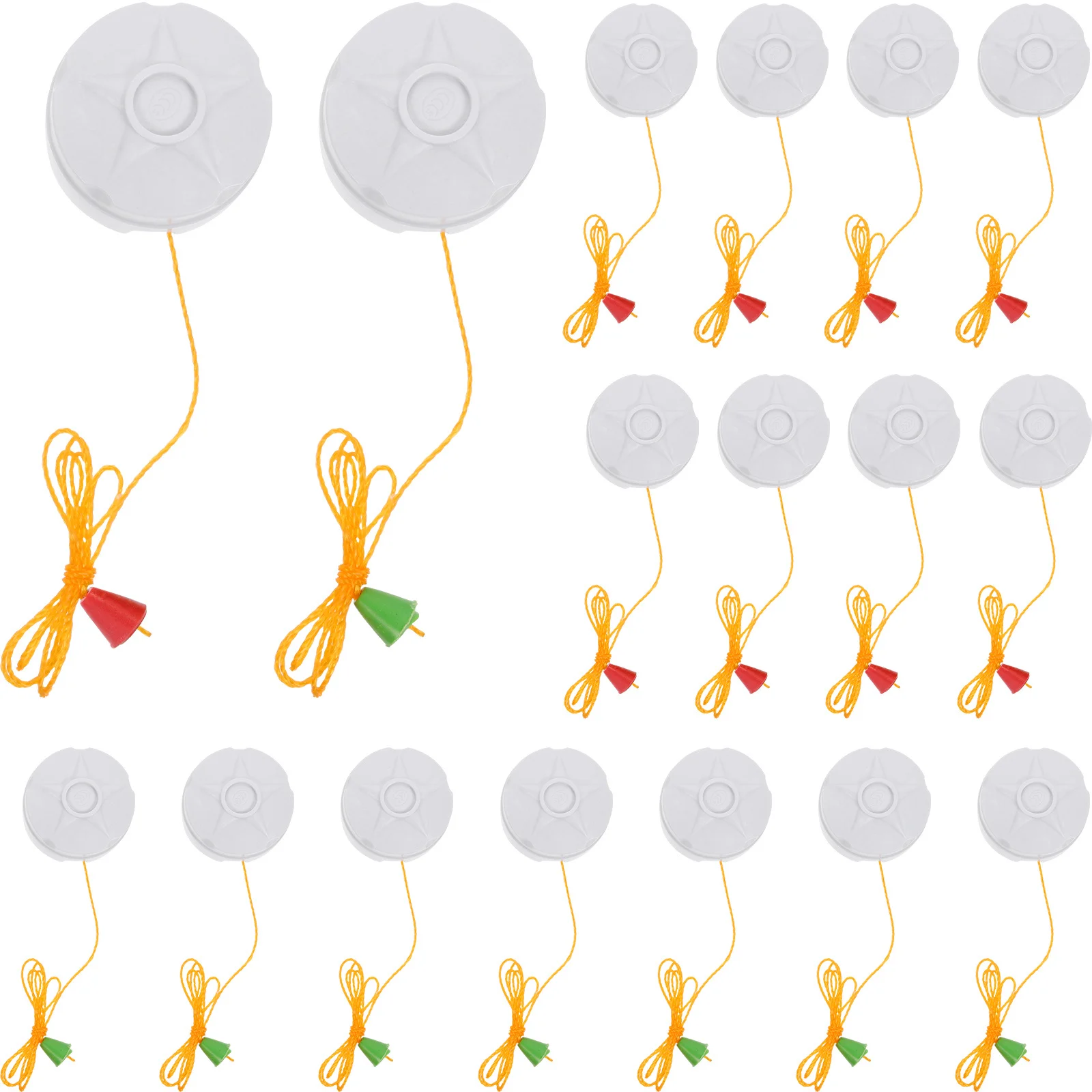 

20Pcs Vintage Ceiling Fan Pull Switch High Durability ABS Copper Nylon Material Retro Lamp Pull Chain Replacement 250V on-Off