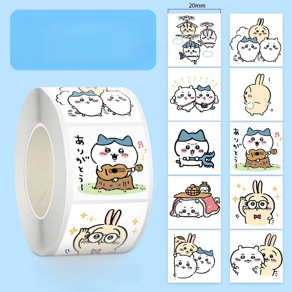 

Cartoon Pattern Stickers for Sealing The Cover of The Notebook Hachiware Usagi Handbook Materials Mobile Phone Case DIY Tape