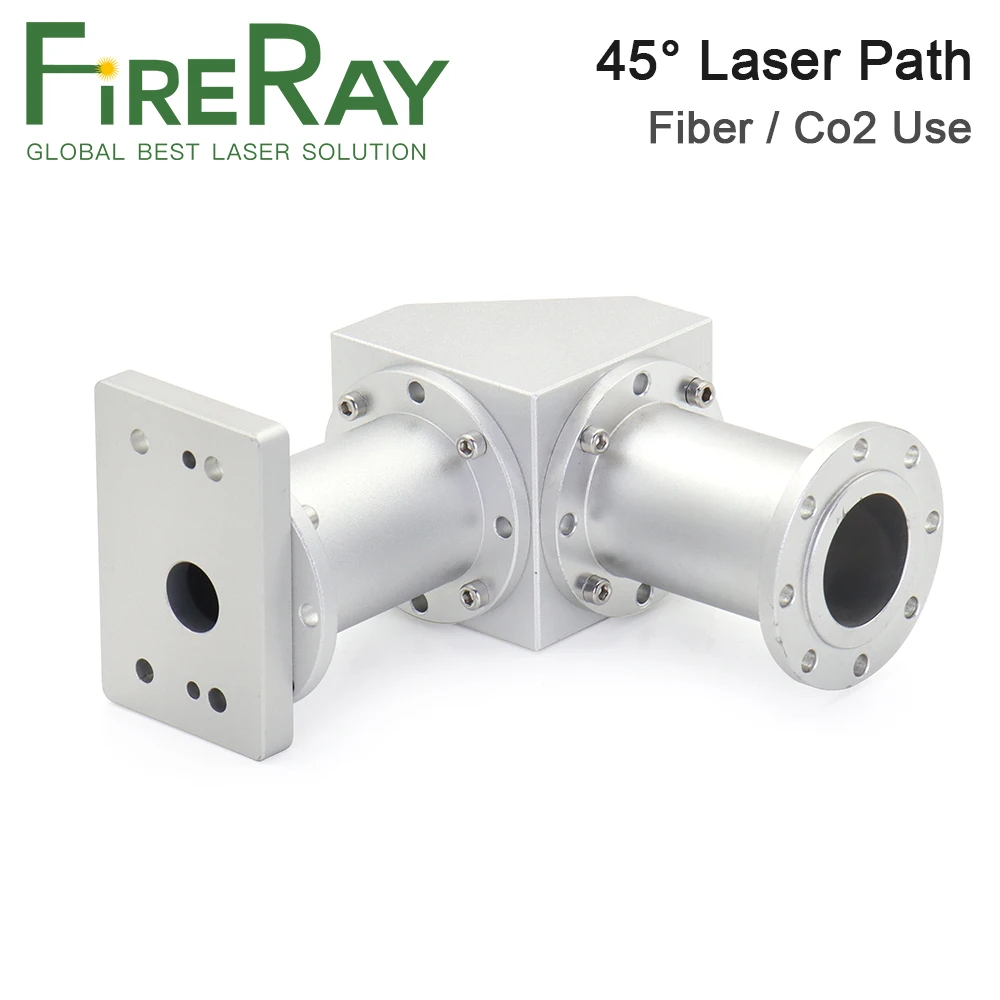 تحويل FireRay-Galvanometer ، مسار ليزر لثاني أوكسيد الكربون والألياف ، علامة جزء في الألياف ، التعليم بالليزر ، آلة الحفر ، 45 درجة