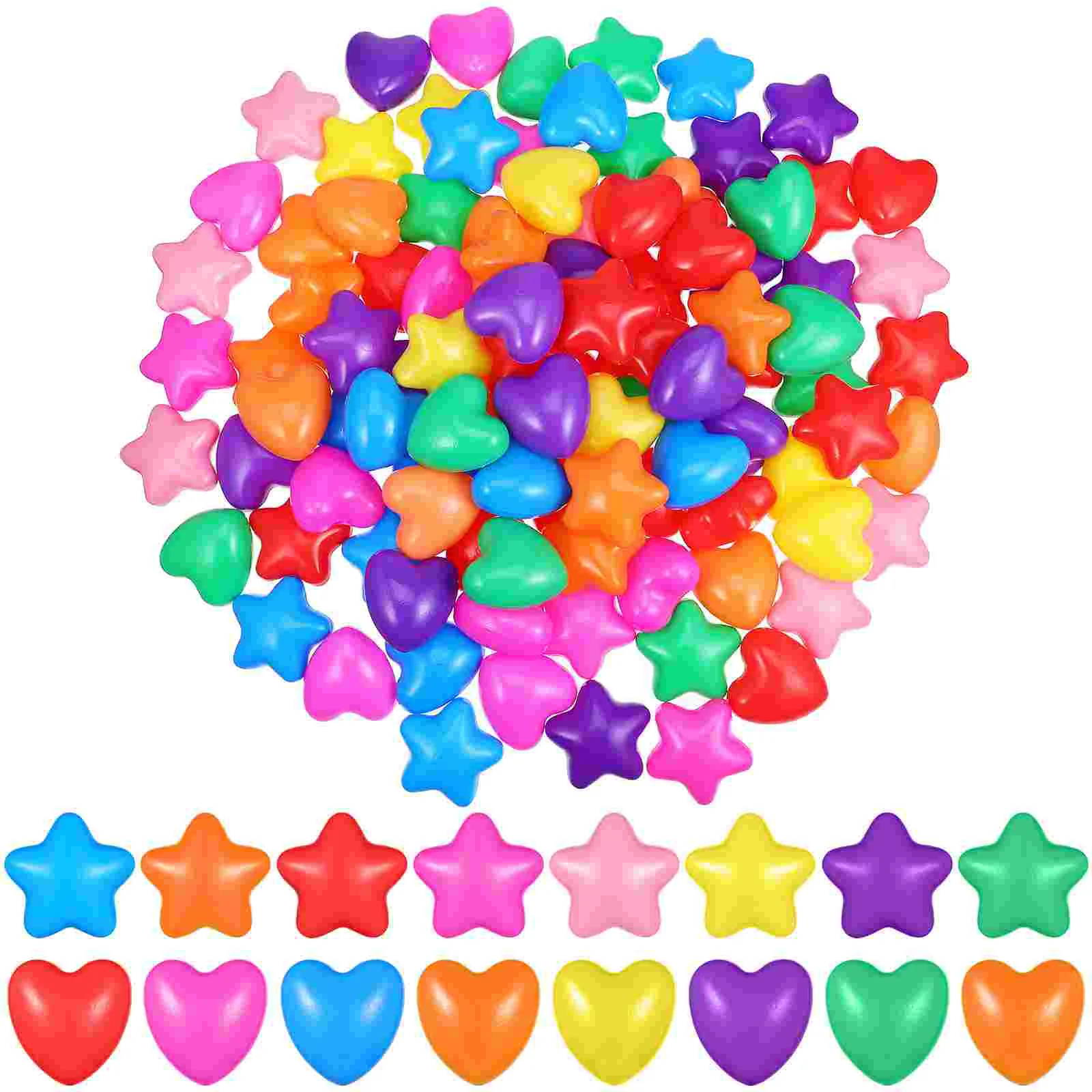 

100 Pcs Ocean Ball Toy Kids Pit Shaped Toys Pool Inflatable Tents Colorful Play Balls Game Creative Heart-shaped Billiards Baby