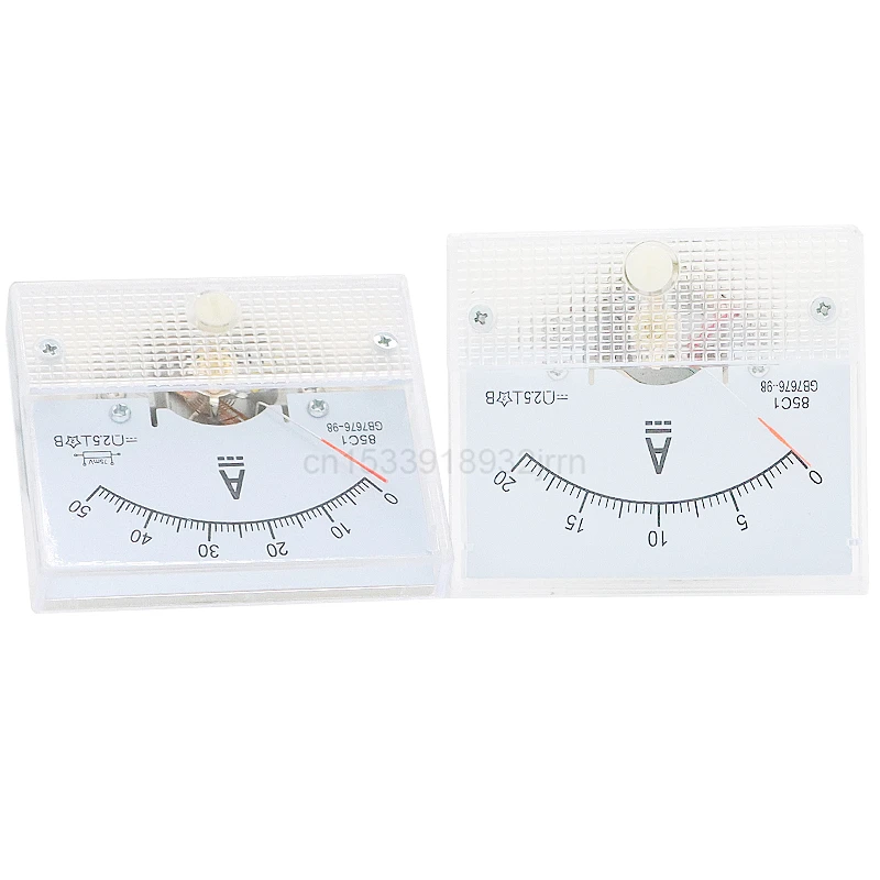 85C1 DC Ammeter Analog Current Meter Panel Mechanical Pointer Type 1A 5A 10A 20A 30A 50A 75A 100A 150A 200A 250A 300A 400A 500A