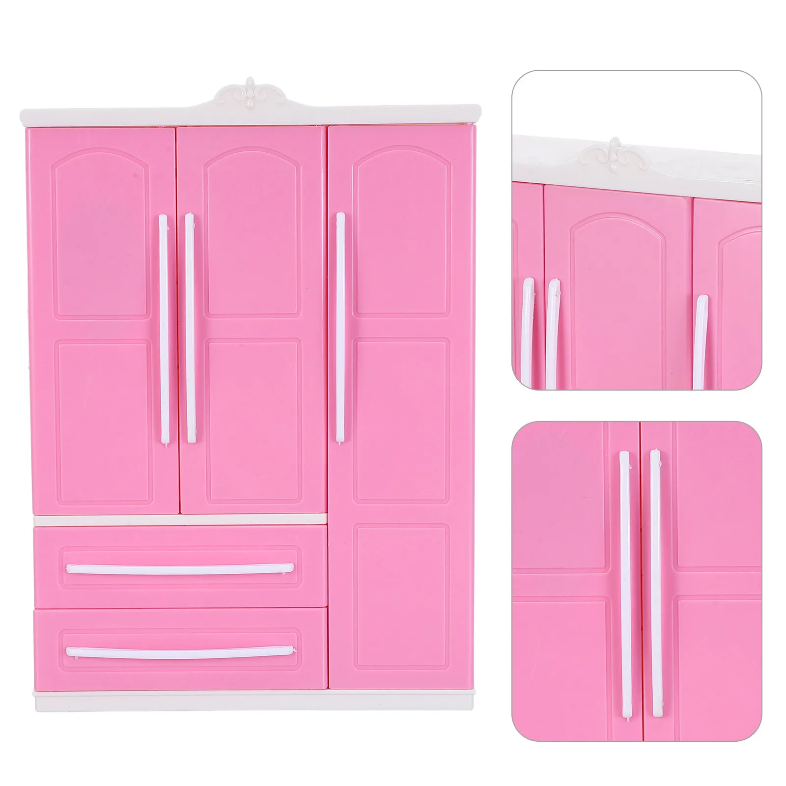 

Мебель для кукольного домика: шкаф с 20 вешалками, реалистичный миниатюрный органайзер для гардероба, компактная мебель для спальни, стеллаж для хранения, для ролевых игр