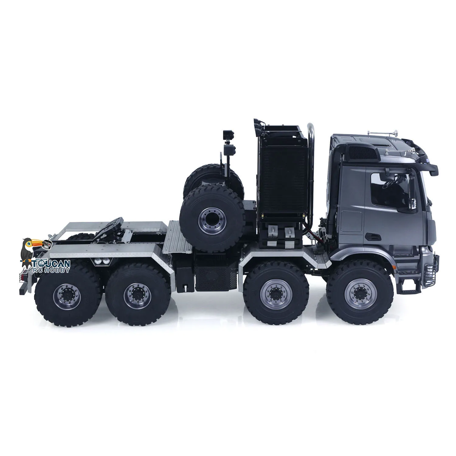 

JDM 1/14 8*8 Metal Off-road RC Tractor Truck Car Model W/Differential Axle 3Speed Gearbox Sound Light Painted Finished Vehicle
