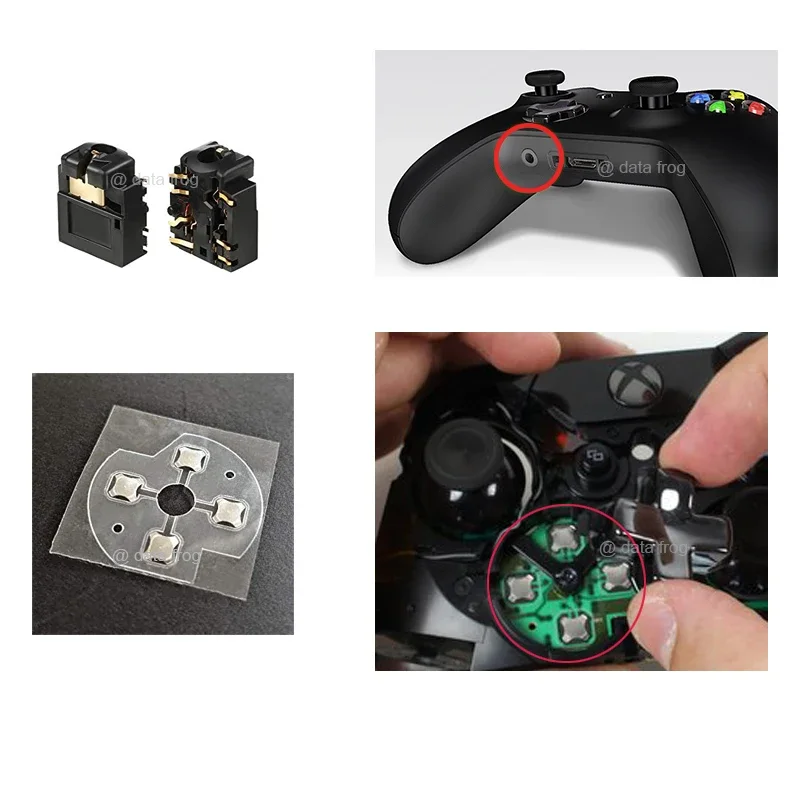 Palanca de repuesto para control Xbox One, palanca analógica para control Xbox Series X/S, piezas de reparación de bumpers, accesorios 5