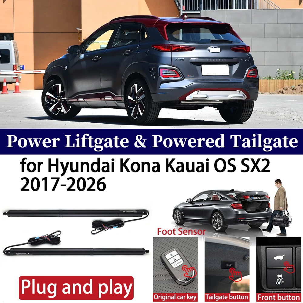 

for Hyundai Kona Kauai OS SX2 2017-2026 Car Auto Power Electric Tailgate Liftgate Lift Trunk Closer System Boot Lift Motor Kit