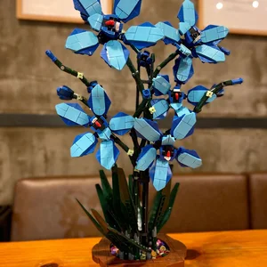 Children's plant bouquet, bonsai building blocks, bricks toys, city creative, creativity, cymbidium, faberi 10 Main Sales Flower Lego - №10