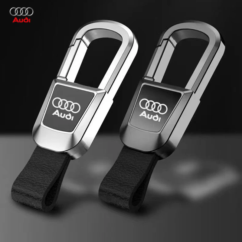 1pcs Car Badges Keychain Key Chain Rings Keyring Men Women Auto Accessories For Audi A1 A3 A4 A5 A6 A7 A8 Q2 Q3 Q5 Q7 TT S3 S4