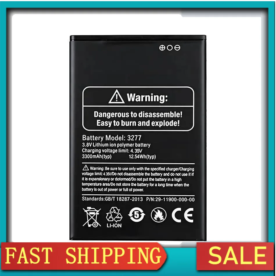 

For Ulefone Note 6 6P 6T 3277 Long Lasting Mobile Phone Battery 3300Mah