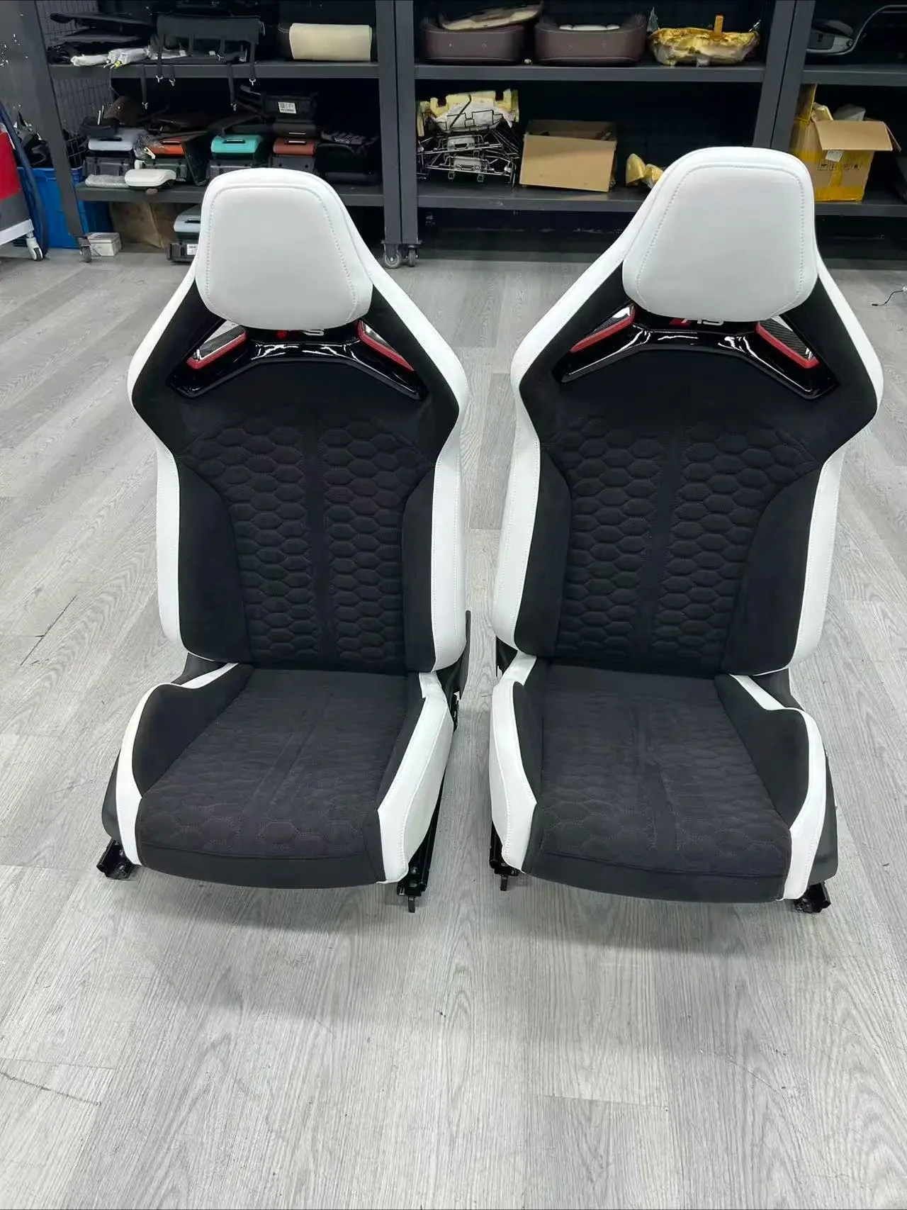 Carbon Fiber Bucket Seat Fit For Audi Original Sea Sports Seat RS Dry Carbon Sports