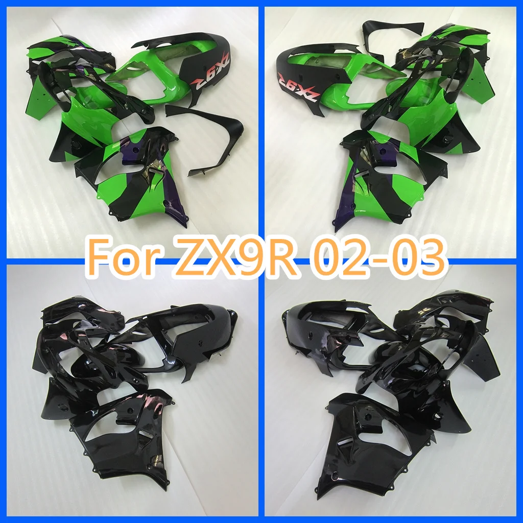 

Hot Sale Motorcycle Fairing Kit for 2002 2003 ZX9R KAWASAK 02 03 ZX-9R 100% Fit Injection Bodywork Cowling Parts Free Custom
