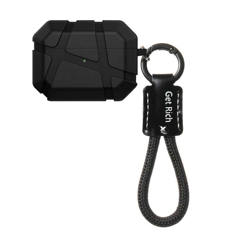 For Airpods Pro 3 Case 2025,Military Shockproof Earphone TPU Protecive Cover For Airpods Pro 2/Airpods 4 Case With Keychain view 6
