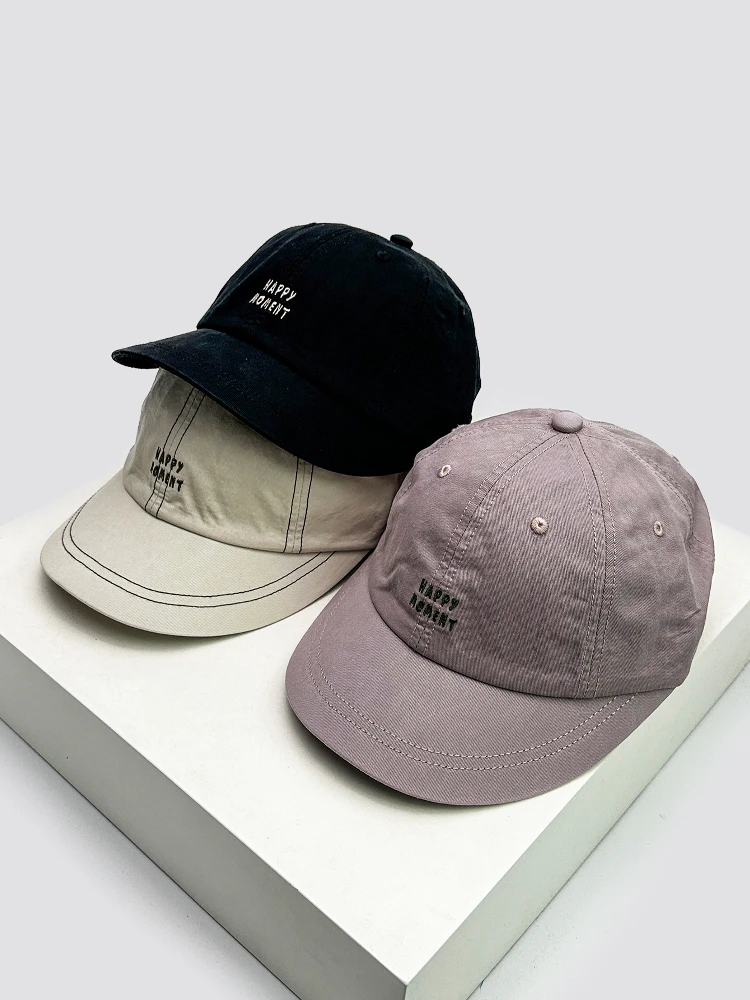 

Spring and summer embroidery alphabet baseball hat men's and women's simple casual sunshade cap