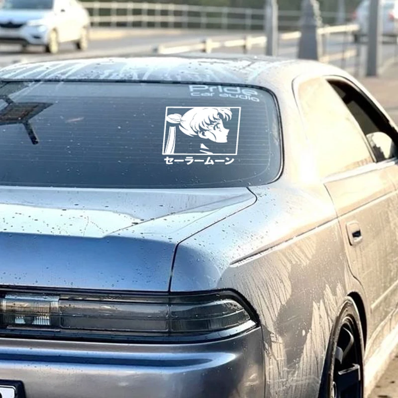 Moon Sailor Anime Decal, Creative & Fashion Decal With High Quality For Car Windows, Good For Female Driver, For A Unique Look!