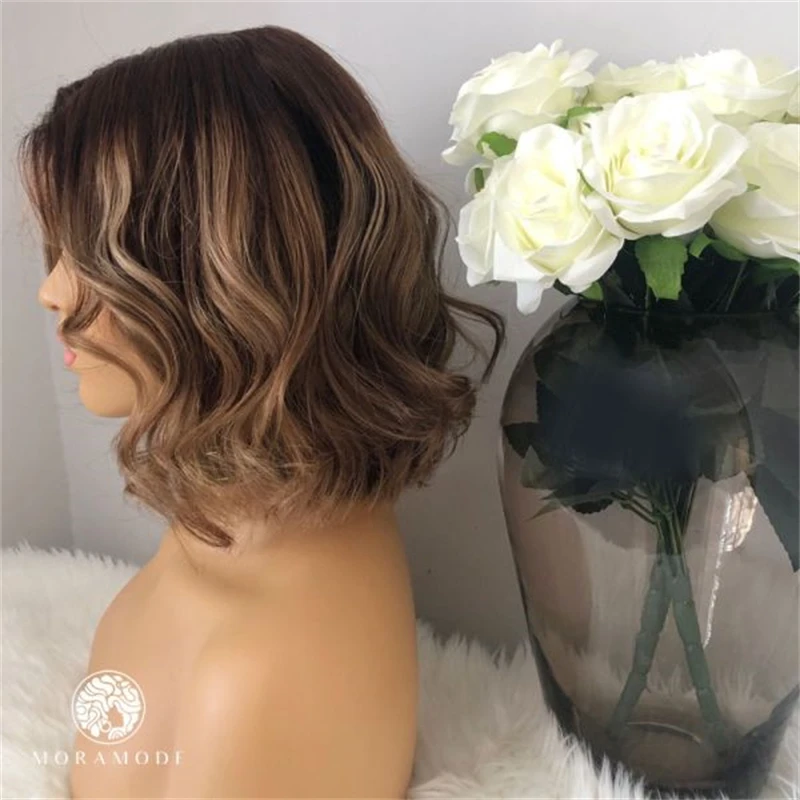 الرطب والمموج الدانتيل الباروكة الأمامية شعر بشري حقيقي الباروكات للنساء الشعر المنغولي 13x4 13x6 HD شعر مستعار دانتيل قصير بوب شعر مستعار غلويليس