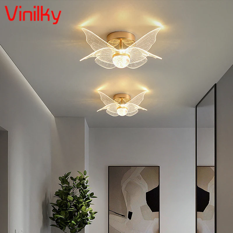 

LED Acrylic Wall Lamp Aisle Ceiling Lamp Luxury Creative Balcony Bedroom Ceiling Lights Corridor Entry Porch Background Lighting