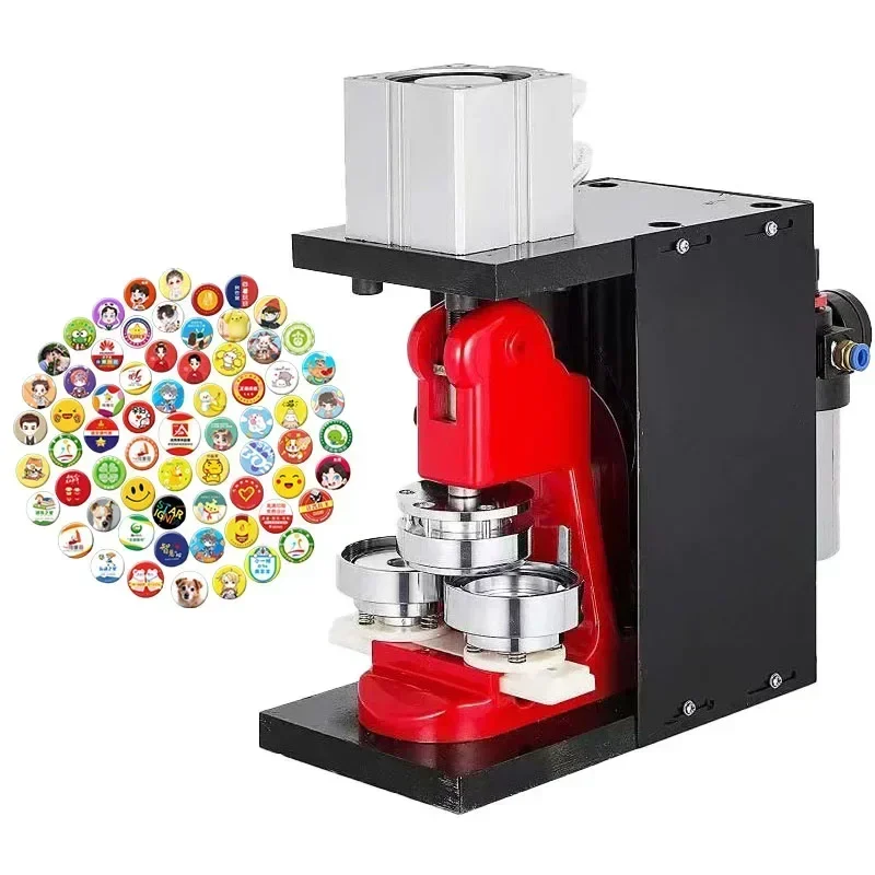 Automatic Pneumatic Badge Machine – High-Efficiency Button Maker for DIY Card & Badge Press