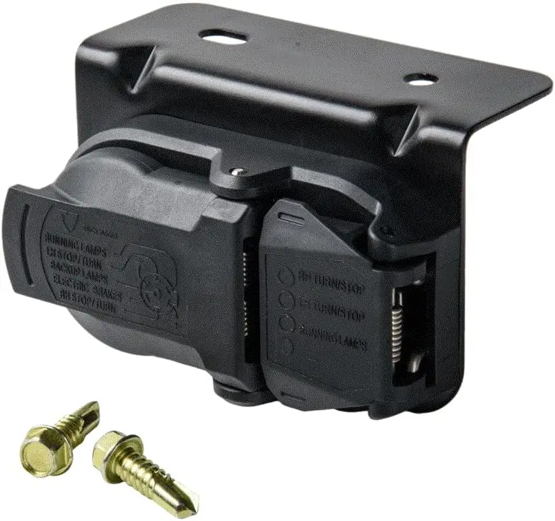 

Комплект 7-контактных и 4-контактных разъемов для буксировки прицепа Erich Jaeger с кронштейном