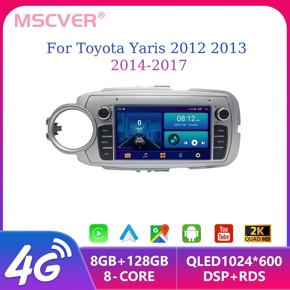 

Android 15 Auto Radio For Toyota Yaris 2012 2013 2014-2017 Carplay Car Multimedia GPS autoradio GPS navigation NO 2din