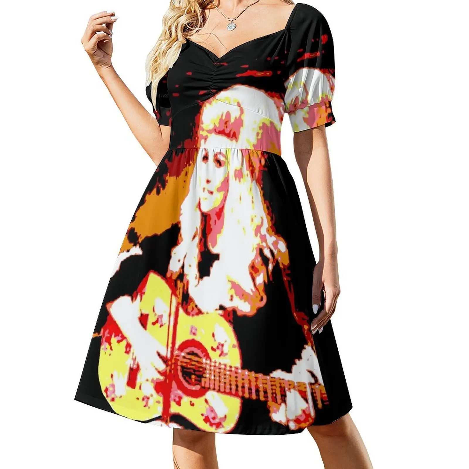 

Dolly Parton Beauty Pop Art Short Sleeved Dress summer women's dress 2025 Clothing Dress