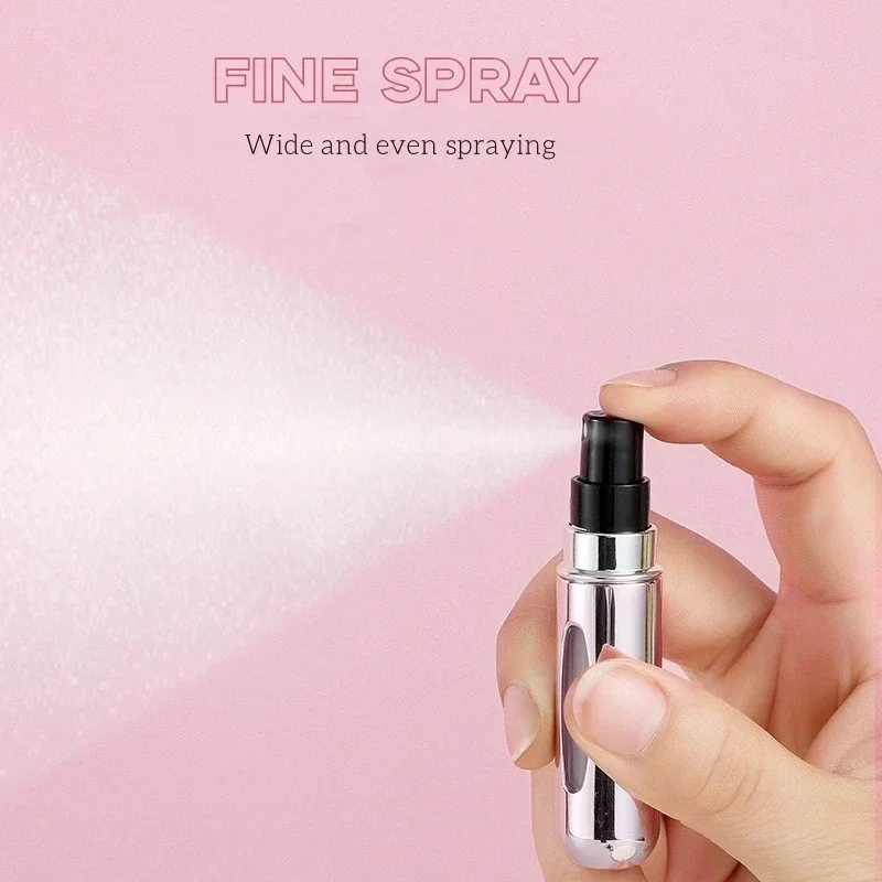 Xiaomi-Mini Portátil Recarregável Spray Atomizer Garrafa, Enchimento Inferior, Frasco De Perfume, Bomba De Perfume, Recipientes Cosméticos Vazios, Viagem, 5ml