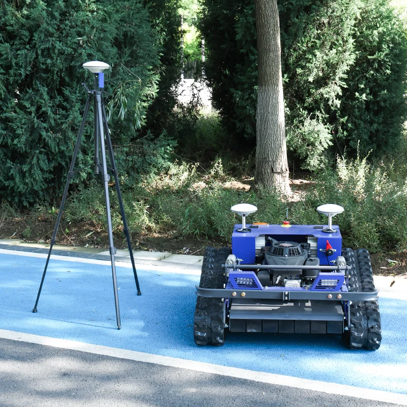 Customized Remote Control Lawn Mower GPS household distributed solar mulching, low body fit small solar panel arrays