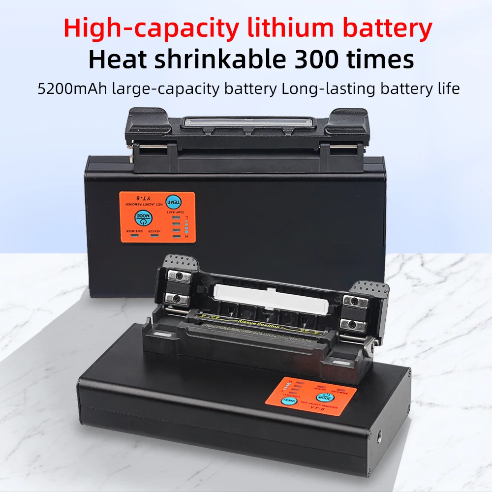 Imagem -02 - Saivxian Forno de Aquecimento Externo Splicer de Fusão Aquecimento Automático Bateria Recarregável 300 Core Bare Fibra Óptica