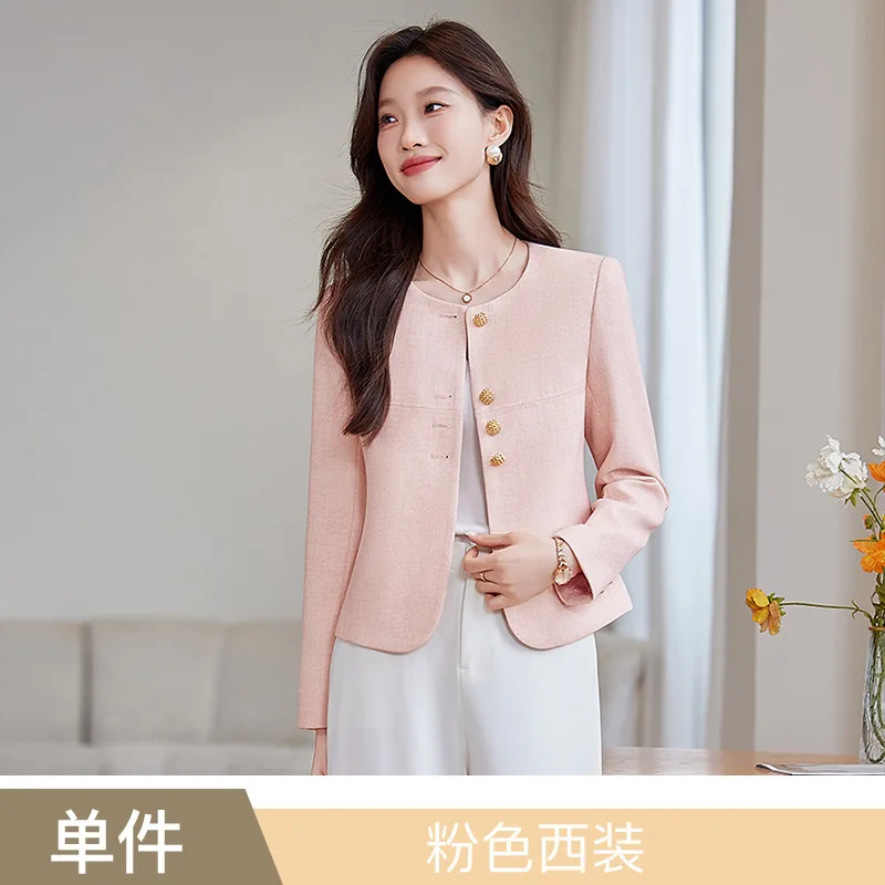 ชุดสูทแฟชั่นทันสมัยปี 2025 เสื้อเบลเซอร์ลำลองแขนยาวสำหรับผู้หญิง สไตล์มืออาชีพ แจ็คเก็ตสำหรับใส่ทำงาน รุ่น 8931