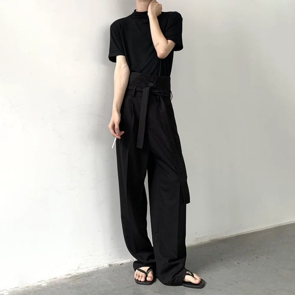 

Мужские брюки Y2K с ленточной отделкой, размеры XS-5XL, весенняя уличная мода, молодежный тренд, повседневные брюки для активного отдыха, мужская одежда, новинка 2026 года