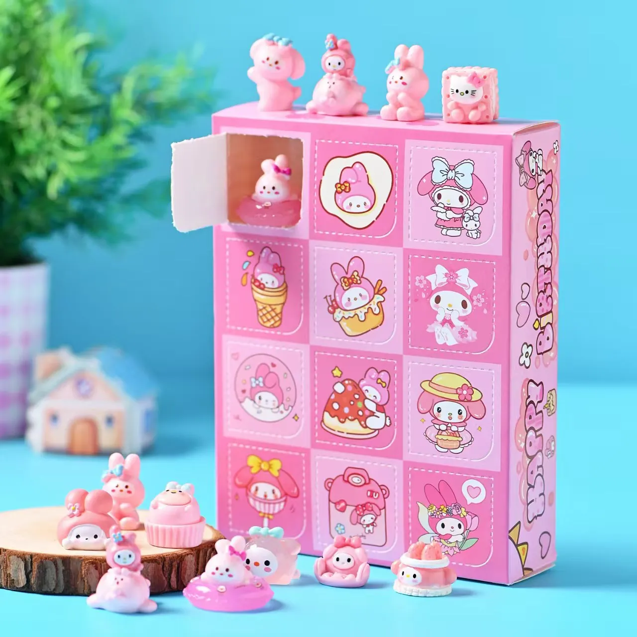 

Melody 12-piece hole-themed gift box for blindfolded play, student fun toy, cute girl birthday present, pretend play doll