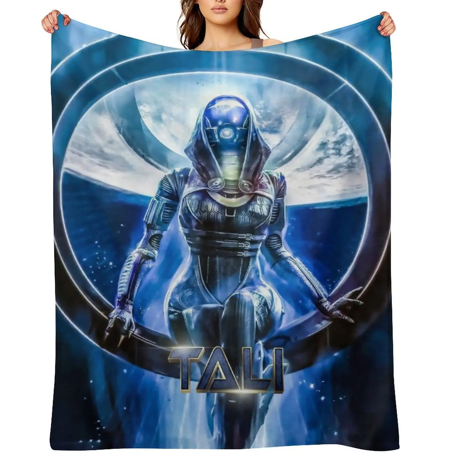 

Mass Effect - Tali Throw Blanket Bed Weighted Hairys Luxury Thicken Blankets