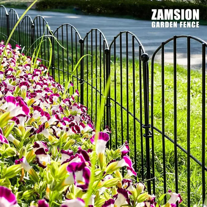 Garden Fence Animal Barrier Rustproof Metal Fencing Panels For Garden Beds 10 Pcs No Dig Fencing 21in X 10ft Animal Barrier