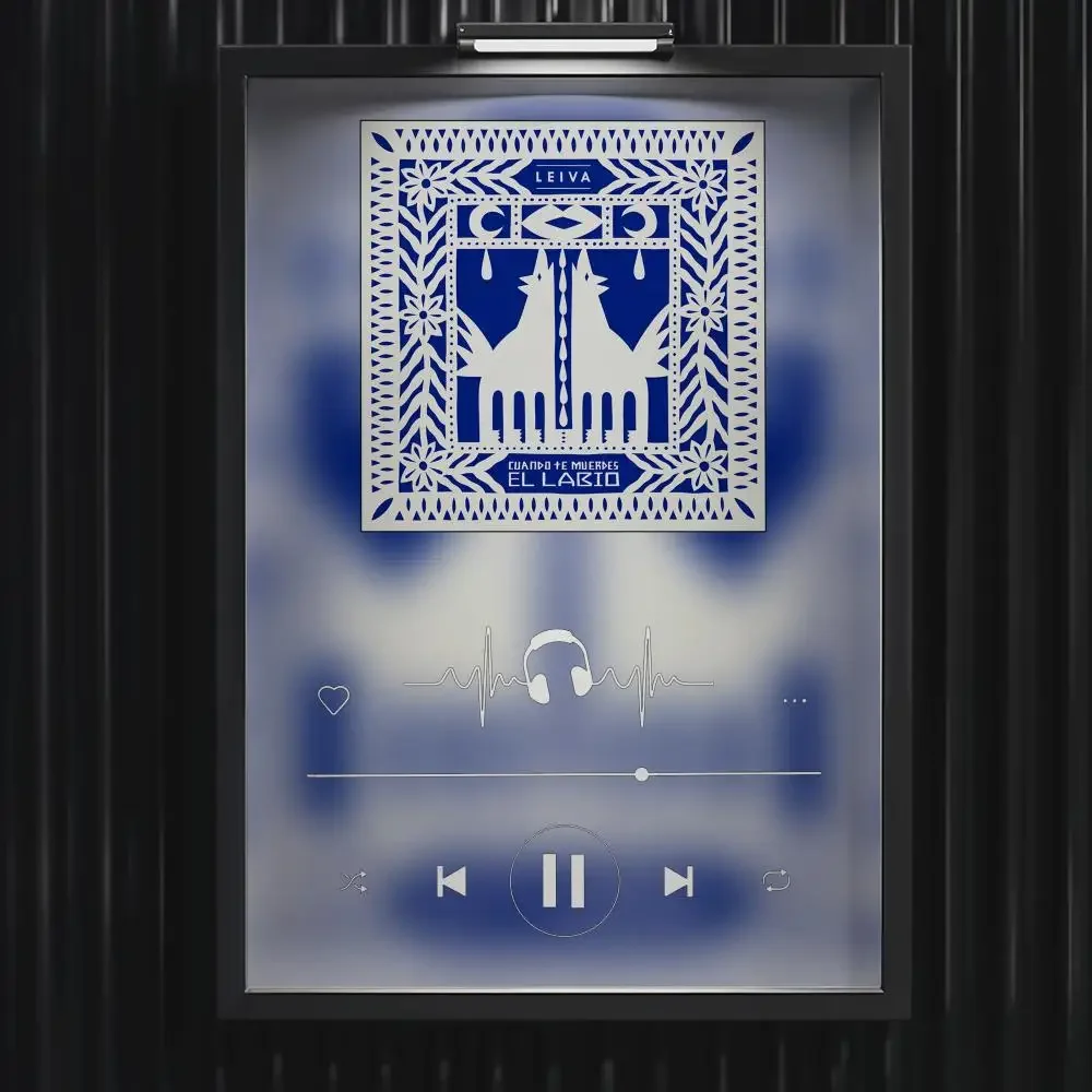 Póster de L-Leiva, álbum de música, póster de estrella de Hip Hop, pintura en lienzo para sala de estar, imagen artística para decoración de pared del hogar