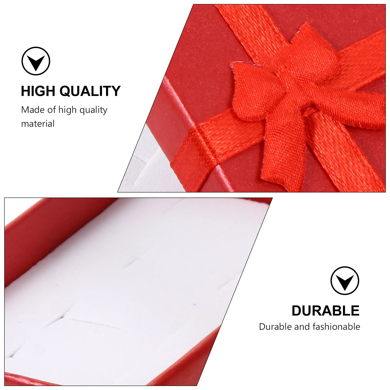 

6Pcs Gift Boxes with Lids Elegant Ribbon Decorated Jewelry Storage Case for Anniversary Shower Present Packaging