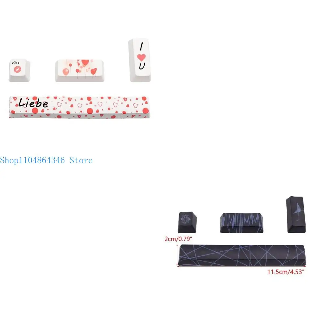 5asd DIY PBT Keycaps,Five-Sided Sublimation Keycaps Wear-Resistant KeyCap