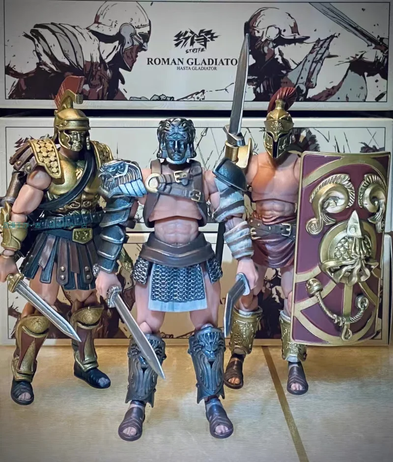 

DARK SOURCE JOYTOY 1/18 3.75" Strife Series Ancient Rome Gladiator Articulated Soldier Figure