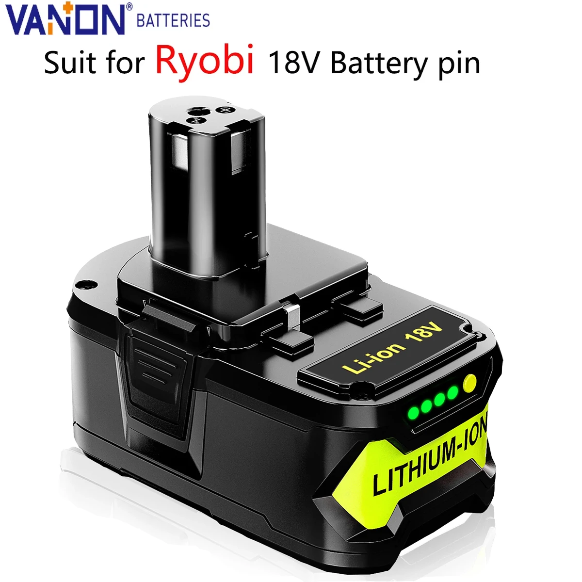 

Литий-ионный аккумулятор Vanon 18 В P102 3,6 Ач MAX, замена для Ryobi P103 P104 P105107108 P109, аккумуляторный штифт для аккумуляторных электроинструментов