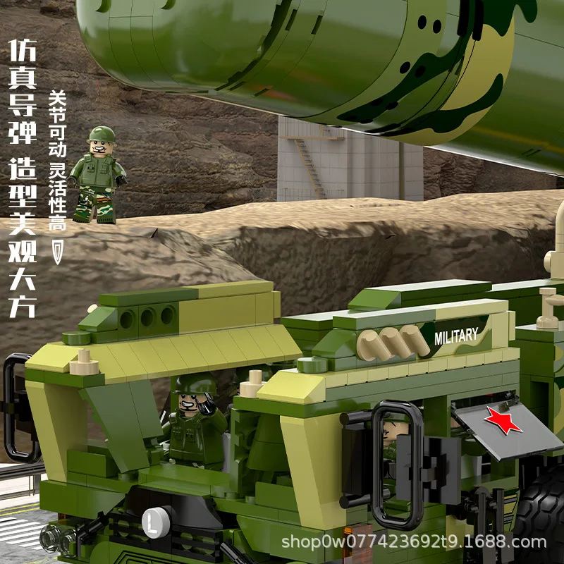 IN STOCK MOC Military RC 41 Ballistic Missile Vehicle 41 Building Blocks Bricks Assembling Model Toys for Children Gift Set
