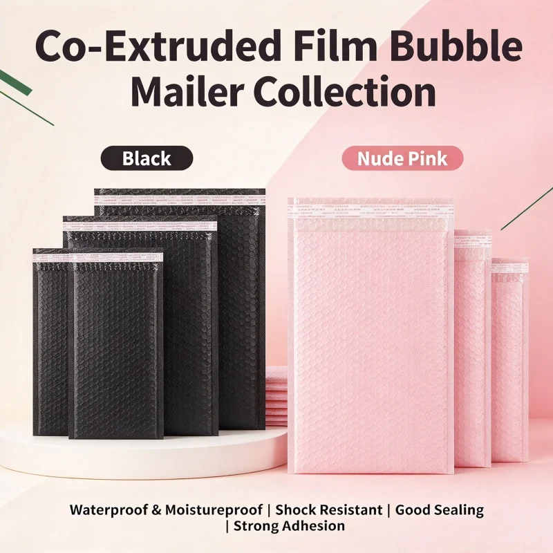 50pcs Colorful Bubble Mailing Bag Self Adhesive Envelope Bag Small Item Waterproof Protective Bag Gift Packaging And Courier Bag