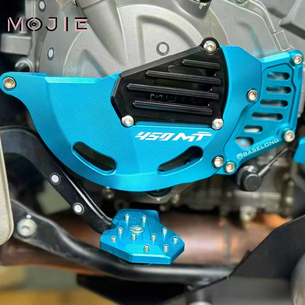 

Motorcycle Accessory Right Side Engine Case Guard Cover Protector For CFMOTO CF MOTO 450 MT IBEX 450MT IBEX 450 2024 2025 2026